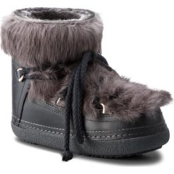 Buty INUIKII - Boot Rabbit 70101-11 Grey. Szare kozaki damskie Inuikii, na zimę, ze skóry, bez obcasa, bez zapięcia. W wyprzedaży za 1179,00 zł.