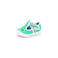 Superfit Boys Kapcie Bully green - zielony - Gr.Moda (6 - 24 miesięcy ). Zielone buciki niemowlęce Superfit, z bawełny, bez zapięcia. Za 115,00 zł.