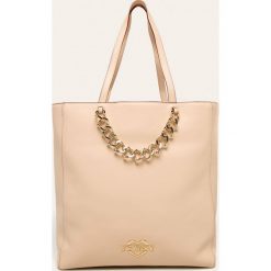 Love Moschino - Torebka. Torby damskie na zakupy Love Moschino, w paski, ze skóry ekologicznej, duże, bez dodatków. W wyprzedaży za 599,90 zł.