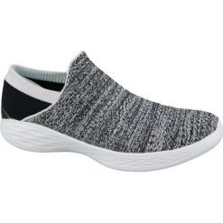 Skechers You 14951-WBK 37,5 Szare. Szare buty sportowe damskie Skechers, bez wzorów, z tkaniny, sportowe. W wyprzedaży za 149,99 zł.