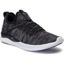Buty PUMA - Ignite Flash EvoKnit 190508 02 Black/Asphalt/White. Czarne buty sportowe męskie Puma, z tworzywa sztucznego, bez zapięcia, na fitness i siłownię. W wyprzedaży za 199,99 zł.