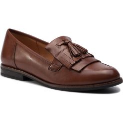 Lordsy CAPRICE - 9-24200-23 Cognac Nappa 303. Pomarańczowe półbuty damskie Caprice, na co dzień, bez wzorów, ze skóry, bez obcasa, na obcasie, bez zapięcia. Za 299,00 zł.