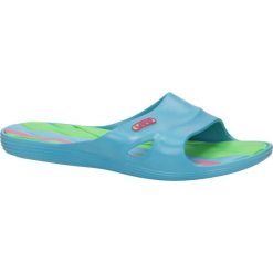 Turkusowe klapki casu kl-3-2246-2. Niebieskie klapki damskie Casu, bez wzorów, z gumy, bez obcasa. Za 39,99 zł.