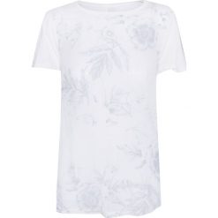 T-shirt NORTH SAILS Biały. Białe t-shirty damskie marki North Sails, w kwiaty, z tkaniny, bez kołnierzyka. W wyprzedaży za 90,00 zł.