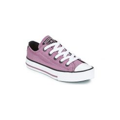 Buty Dziecko Converse CHUCK TAYLOR ALL STAR OX. Fioletowe trampki dziewczęce Converse, bez wzorów, bez zapięcia. Za 159,20 zł.