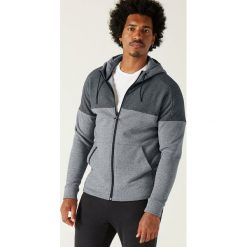 Bluza z kapturem Gym & Pilates 520 męska. Szare bluzy męskie DOMYOS, xl, bez wzorów, z elastanu, z kapturem, bez rękawów, z kapturem. Za 99,99 zł.