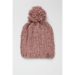 Answear - Czapka. Szare czapki zimowe damskie marki ANSWEAR, na zimę, z dzianiny. W wyprzedaży za 39,90 zł.