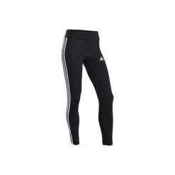 Legginsy dziewczęce adidas czarne z nadrukiem u dołu nogawki. Czarne legginsy dziewczęce Adidas, z nadrukiem, z elastanu, sportowe. Za 119,99 zł.