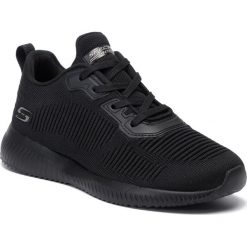 Sportowe Skechers BOBS SQUAD-TOUGH TALK 32504BBK. Czarne buty sportowe damskie Skechers, bez wzorów, z tworzywa sztucznego, sportowe. Za 199,99 zł.