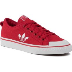 Buty adidas - Nizza Trefoil W EF2037 Scarle/Fywwht/Crywht. Czerwone buty sportowe damskie Adidas, bez wzorów, z gumy, sportowe. Za 279,00 zł.