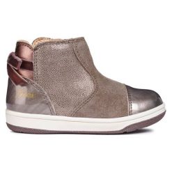 Geox Buty Za Kostkę Dziewczęce New Flick 25 Brązowo-Szare. Szare buty dziewczęce zimowe Geox, za kostkę, na zamek. Za 309,00 zł.