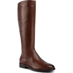 Oficerki TAMARIS - 1-25585-33 Cognac 305. Pomarańczowe kozaki damskie Tamaris, ze skóry ekologicznej, bez obcasa, na obcasie, bez zapięcia. W wyprzedaży za 379,00 zł.