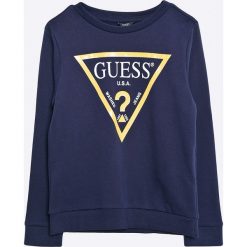 Guess Jeans - Bluza dziecięca 118-175 cm. Szare bluzy chłopięce Guess Jeans, z nadrukiem, z bawełny, bez rękawów, bez kaptura. Za 159,90 zł.