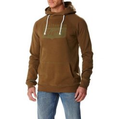 Bejsbolówki męskie: Onitsuka Tiger Bluza męska Hoodie oliwkowa r. L (123496-0453)