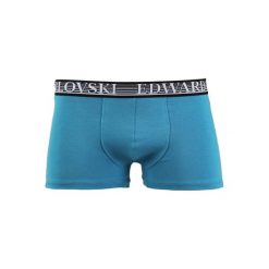 Bokserki 1-pak Stripes Niebieskie. Niebieskie bokserki damskie Edward Orlovski, xxl, bez wzorów, z elastanu. Za 20,00 zł.