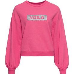 Bluza dresowa bonprix ciemnoróżowy. Bluzy damskie bonprix. Za 32,99 zł.