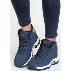 Granatowe Buty Trekkingowe Predictable. Niebieskie buty zimowe damskie Born2be, na jesień. Za 129,99 zł.