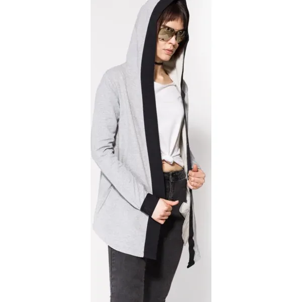 Confront Bluza Champion , szary, rozmiar M. Szare bluzy damskie Confront, s, bez wzorów, z elastanu, bez rękawów, z kapturem. W wyprzedaży za 69,99 zł.