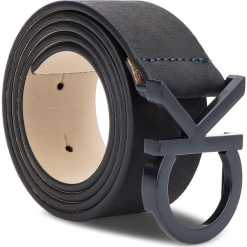 Pasek Damski CALVIN KLEIN - 3.5Cm Ck Buckle Belt K60K604749 75 448. Czarne paski damskie Calvin Klein, w paski, ze skóry. Za 229,00 zł.