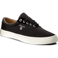 Tenisówki GANT - Hero 16638414 Black G00. Czarne trampki męskie marki GANT, ze skóry. W wyprzedaży za 199,00 zł.