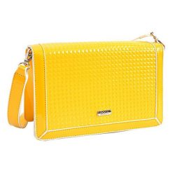Doca Damska torebka crossbody. Żółte torebki klasyczne damskie Doca, bez wzorów, bez dodatków. Za 203,00 zł.