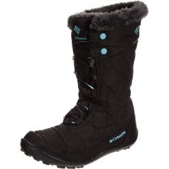Columbia MINX MID II WATERPROOF OMNIHEAT Śniegowce black/iceberg. Czarne buty zimowe damskie Columbia, z materiału. W wyprzedaży za 215,20 zł.