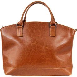 Torebka skórzana damska kuferek łódka DAN-A T194 camel - camel. Brązowe kuferki damskie DAN-A, bez wzorów, ze skóry, bez dodatków. Za 259,99 zł.
