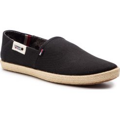 Espadryle TOMMY JEANS - Summer Shoe EM0EM00279 Black 990. Czarne espadryle męskie Tommy Jeans, na co dzień, bez wzorów, z jeansu, bez zapięcia. Za 229,00 zł.