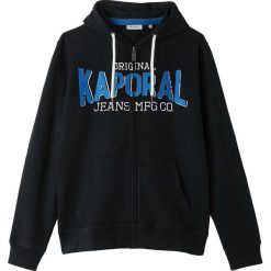 Bluza z kapturem. Czarne bluzy męskie rozpinane marki KAPORAL 5, m, z bawełny, z długim rękawem, długie, z kapturem. Za 379,26 zł.