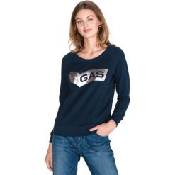 GAS Soile Bluza Niebieski. Niebieskie bluzy damskie Gas, xxs, z nadrukiem, z elastanu, bez rękawów, bez kaptura. Za 411,95 zł.