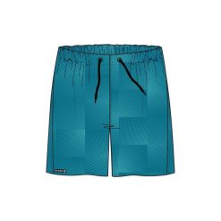 Spodenki surfing krótkie BBS 100 Square. Czarne koszulki męskie OLAIAN, xl, bez wzorów, z poliesteru, sportowe, bez kołnierzyka, z krótkim rękawem, krótkie. Za 29,99 zł.