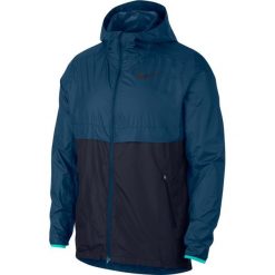 Kurtka Nike Shield Running Jacket M Granatowo-Niebieska. Niebieskie kurtki sportowe męskie marki Nike, na zimę, m, bez wzorów, długie, bez kaptura, do biegania. Za 239,99 zł.