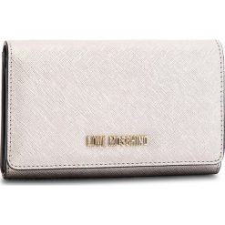 Portfele damskie: Duży Portfel Damski LOVE MOSCHINO – JC5553PP16LQ0902 Argento