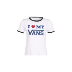 T-shirty z krótkim rękawem Vans VANS LOVE RINGER. Białe t-shirty damskie Vans, s, bez wzorów, bez kołnierzyka. Za 118,30 zł.