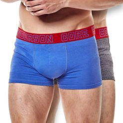 Dwupak męskich bokserek HENDERSON Core Flow. Różowe bokserki męskie marki Henderson, bez wzorów, z dzianiny. Za 39,52 zł.