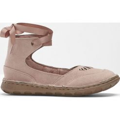 Baleriny skórzane bonprix brunatny. Pomarańczowe baleriny damskie bonprix, bez wzorów, bez obcasa. Za 79,99 zł.