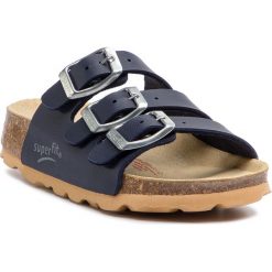 Klapki SUPERFIT - 8-00113-80 M Ocean. Niebieskie klapki chłopięce marki Superfit, ze skóry ekologicznej. Za 109,00 zł.