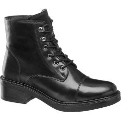 Czarne botki damskie 5th Avenue na stabilnym obcasie 5th Avenue czarne. Czarne botki damskie 5th Avenue, ze skóry, bez obcasa, na obcasie, na zamek. Za 239,90 zł.