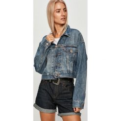 Levi's - Kurtka jeansowa. Niebieskie kurtki damskie Levi's®, s, bez wzorów, z bawełny, klasyczne, krótkie, bez kaptura. Za 399,90 zł.