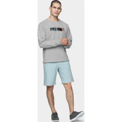 Bluza męska BLM608 - chłodny jasny szary melanż - Outhorn. Szare bluzy męskie Outhorn, m, bez wzorów, bez kołnierzyka, bez rękawów, bez kaptura. Za 99,99 zł.