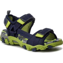 Sandały SUPERFIT - 4-00101-80 S Blau/Grün. Niebieskie sandały chłopięce Superfit, ze skóry ekologicznej, bez zapięcia. W wyprzedaży za 199,00 zł.