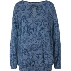 Tunika z wiskozy, z marszczonym cienkimi gumkami dołem, długi rękaw bonprix ciemnoniebieski. Niebieskie tuniki damskie bonprix, z wiskozy. Za 44,99 zł.