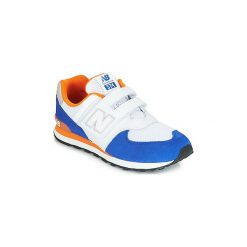 Buty Dziecko New Balance YV574. Białe trampki dziewczęce New Balance, bez wzorów, bez zapięcia. Za 215,20 zł.
