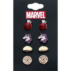 Deadpool Unicorn Kolczyki - Earpin wielokolorowy. Czarne kolczyki damskie marki Deadpool. Za 74,90 zł.