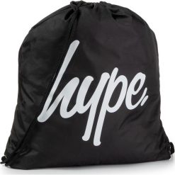 Plecak HYPE - Drawstring Bag Script YYF587 Black. Czarne plecaki męskie Hype, bez wzorów, z materiału, sportowe. Za 59,00 zł.