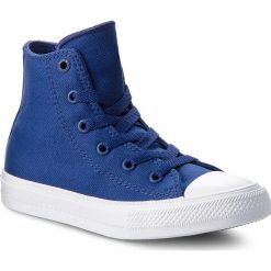 Trampki CONVERSE - Ctas II Hi 350146C Sodalite Blue/White/Navy. Niebieskie trampki dziewczęce Converse, bez wzorów, z gumy, bez zapięcia. W wyprzedaży za 149,00 zł.