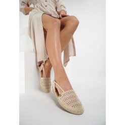 Beżowe Espadryle Want It. Brązowe espadryle damskie Renee, bez wzorów, bez obcasa. Za 94,99 zł.