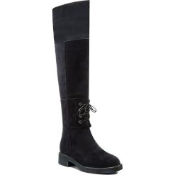 Muszkieterki ANN MEX - 8288 05D Granat. Niebieskie kozaki damskie Ann Mex, z zamszu, bez obcasa, na obcasie, bez zapięcia. W wyprzedaży za 329,00 zł.