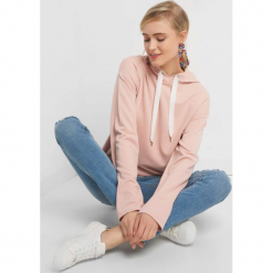 Bluza z kapturem. Brązowe bluzy z kapturem damskie Orsay, xs, z dzianiny, z długim rękawem, długie. Za 69,99 zł.