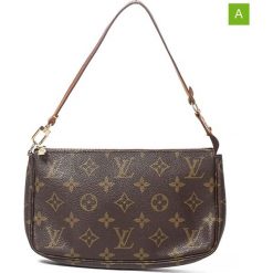 Torebki klasyczne damskie: Torebka „Accessory Pouch” w kolorze brązowym – 22 x 14 x 3 cm